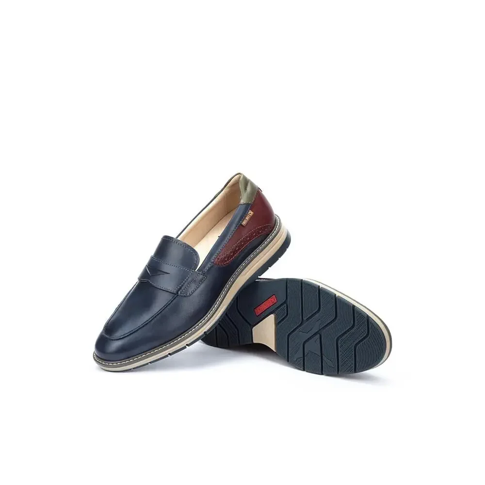 PIKOLINOS LOAFERS LEATHER CANET FOR MAN BLUE